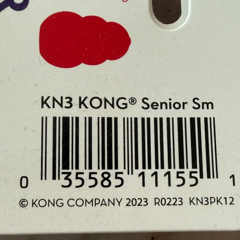 KONG Senior Gentle Purple Chew Toy SMALL - Picture 2 of 3